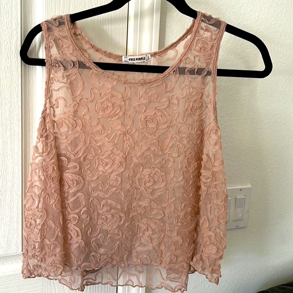 Free People Blush Layered Tank